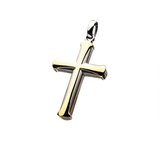 APOSTLE CROSS GOLD Steel Cross Chain Pendant for Men
