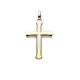 APOSTLE CROSS GOLD Steel Cross Chain Pendant for Men