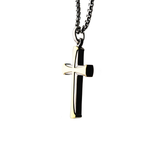 APOSTLE CROSS GOLD Steel Cross Chain Pendant for Men