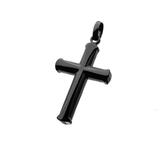 APOSTLE CROSS BLACK Steel Cross Chain Pendant for Men