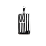 THE AMERICAN Stainless Steel American Flag Chain Pendant for Men