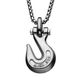 CLEVIS Grab Hook Anchor Pendant Chain for Men in Stainless Steel