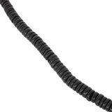 PUNALUU Black Coconut Shell Discs Hawaiian Mens Bead Choker Necklace - Close-up