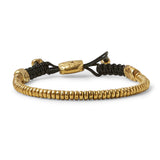 John Varvatos THIN BRASS SIMIT BEAD Adjustable Bracelet for Men