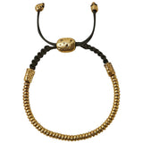 John Varvatos THIN BRASS SIMIT BEAD Adjustable Bracelet for Men