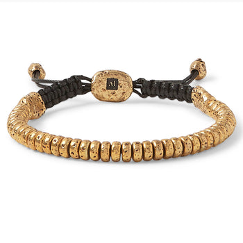 John Varvatos BRASS SIMIT BEAD Adjustable Bracelet for Men