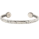 John Varvatos HAMMERED RIVET CUFF Bracelet for Men in Sterling Silver