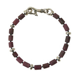 John Varvatos RUBY MODERN BEAD Bracelet for Men with Skull Clasp