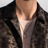 John Varvatos BUFFALO NICKEL Pendant Chain Necklace with Brass Accents