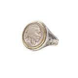 John Varvatos BUFFALO NICKEL RING for Men in Silver and Brass