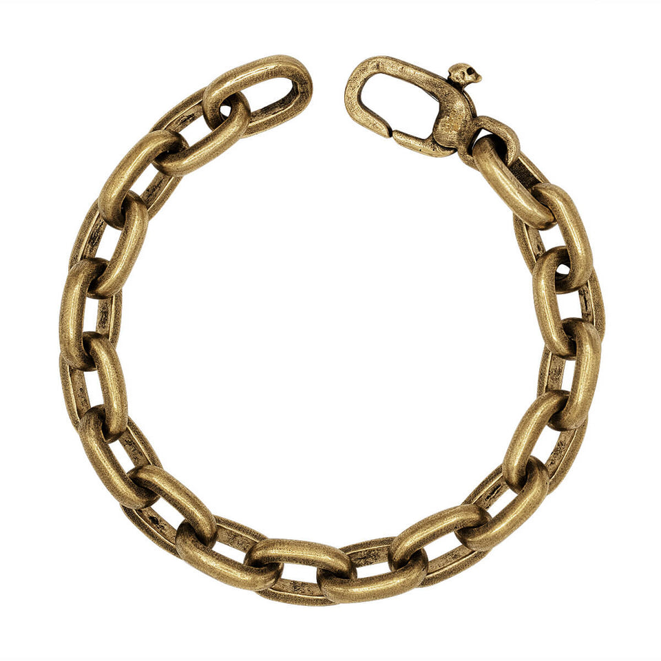 John Varvatos BRASS OVAL LINK Industrial Bracelet for Men