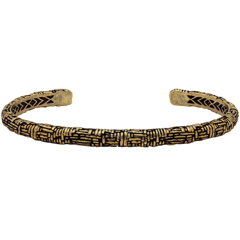 John Varvatos WOVEN BRASS THIN CUFF Bracelet for Men