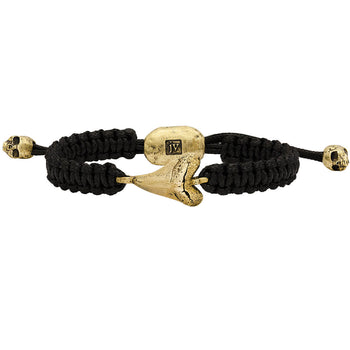 John Varvatos BRASS SHARK TOOTH Adjustable Bracelet for Men