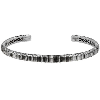 John Varvatos WIRE THIN CUFF Bracelet for Men in Sterling Silver