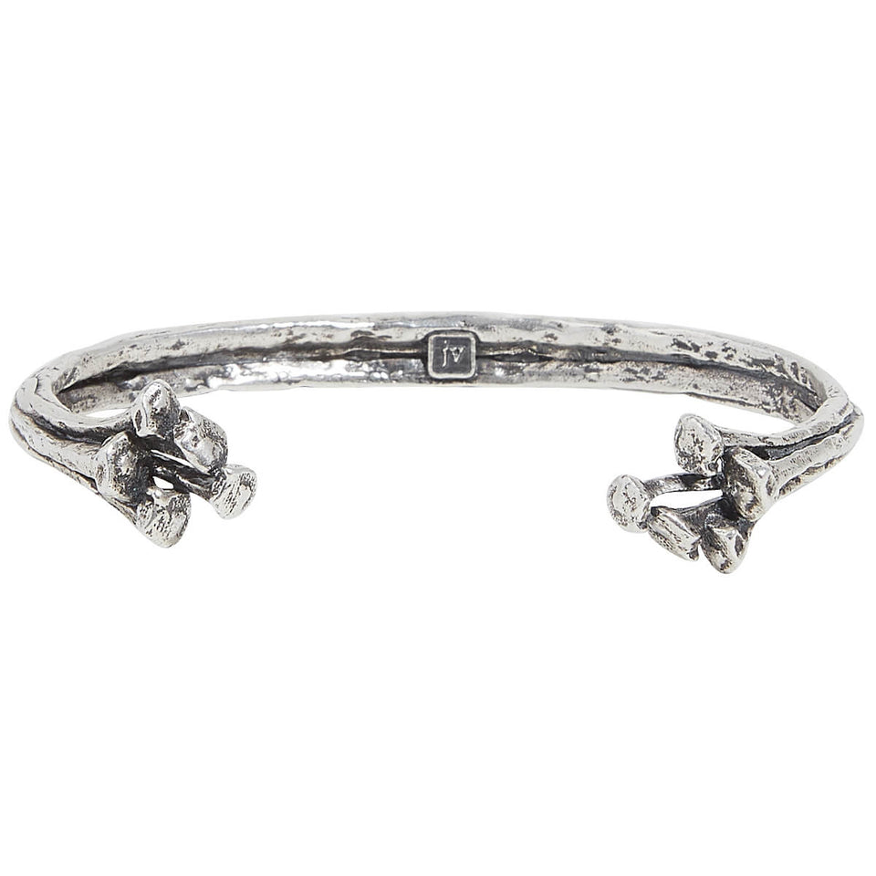 John Varvatos NAILS CUFF Bracelet for Men in Sterling Silver