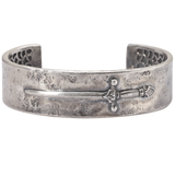 John Varvatos Medieval Silver Sword Cuff Bracelet
