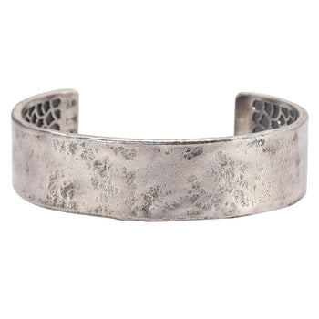 John Varvatos HAMMERED CUFF Bracelet for Men in Sterling Silver