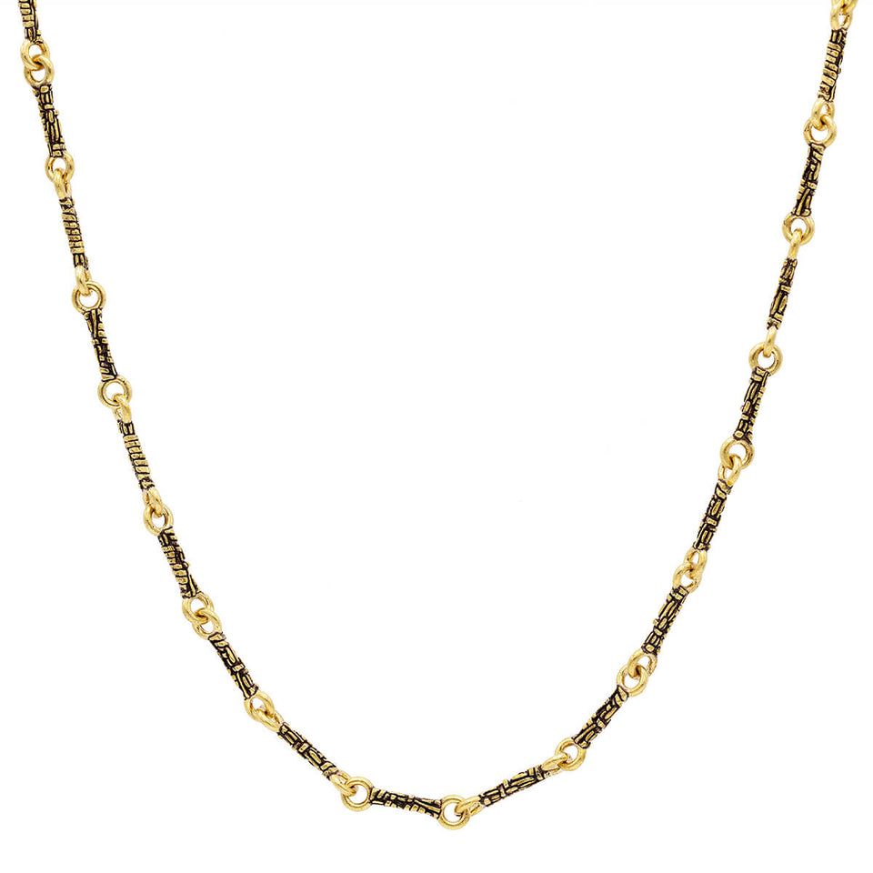 John Varvatos WOVEN BRASS LINK CHAIN for Men