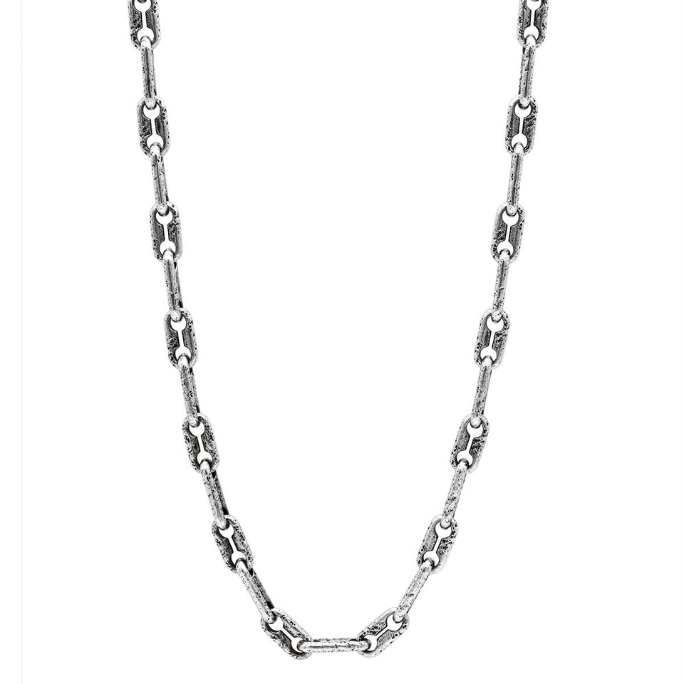 John Varvatos FLAT OVAL LINK CHAIN for Men in Sterling Silver