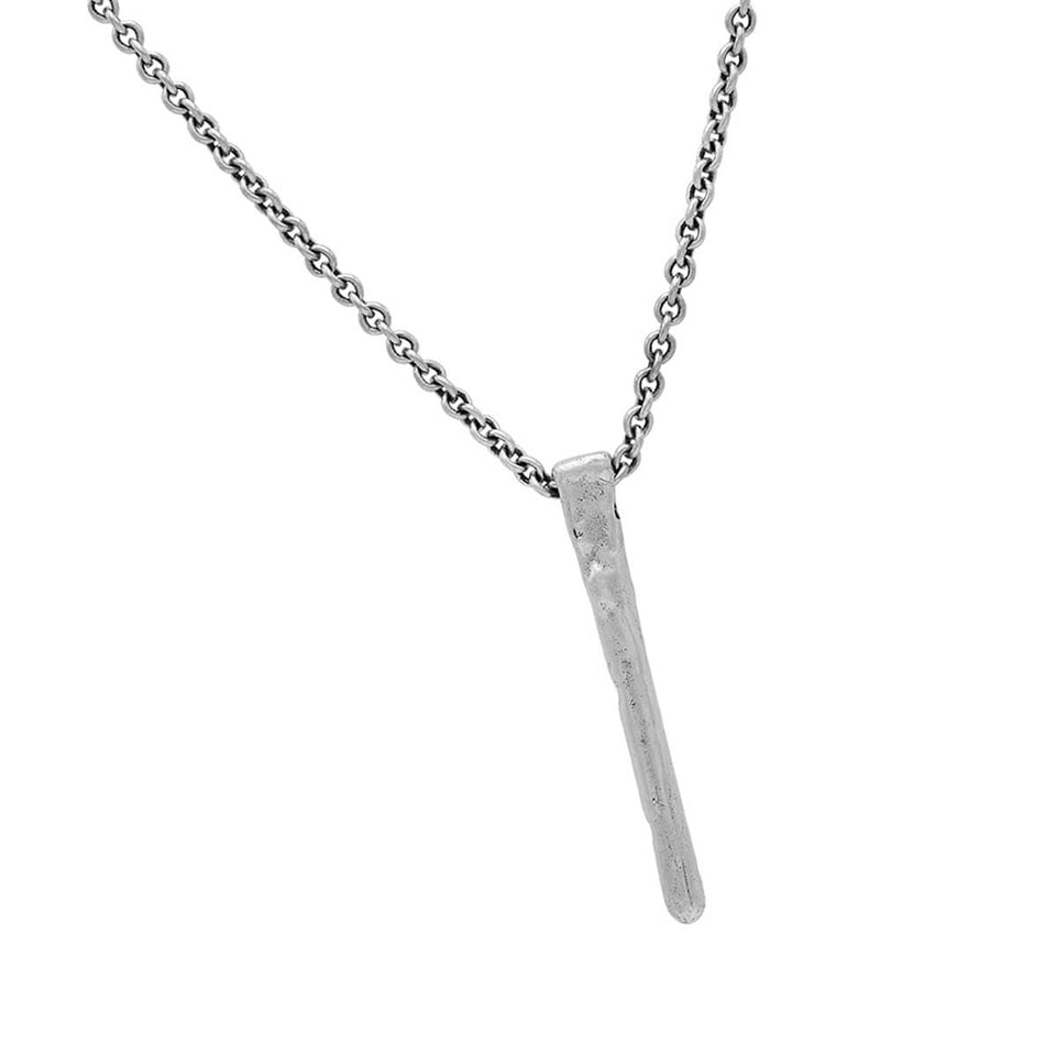 John Varvatos SILVER NAIL Pendant Necklace for Men in Sterling Silver