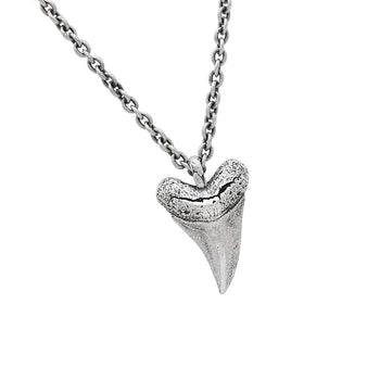 John Varvatos SHARK TOOTH Mens Pendant Necklace in Sterling Silver