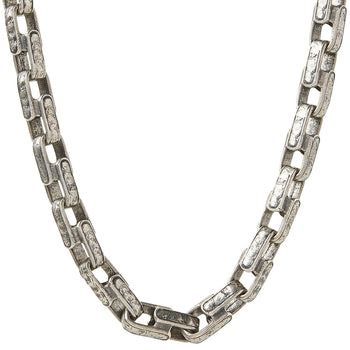 John Varvatos LARGE CLASSIC CHAIN Distressed Silver Necklace for Men