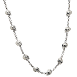 John Varvatos SKULL CHAIN Sterling Silver Link Necklace for Men