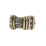 John Varvatos BRASS WIRE FUSION Sterling Silver Mens Ring