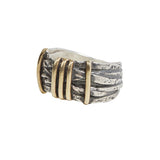 John Varvatos BRASS WIRE FUSION Sterling Silver Mens Ring