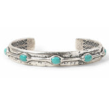 John Varvatos TURQUOISE CUFF Sterling Silver Bracelet for Men