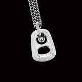 King Baby POP TOP Sterling Silver Beer Tab Pendant Chain for Men