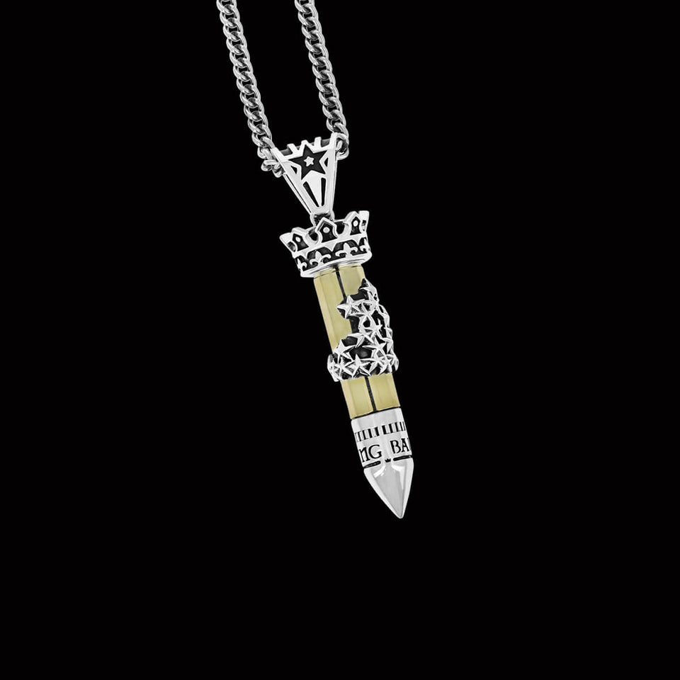 38 SPECIAL STARS BULLET Pendant Chain for Men by King Baby Studio