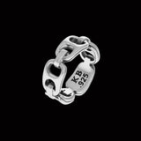 King Baby POP TOP INFINITY BAND Sterling Silver Beer Tab Ring for Men