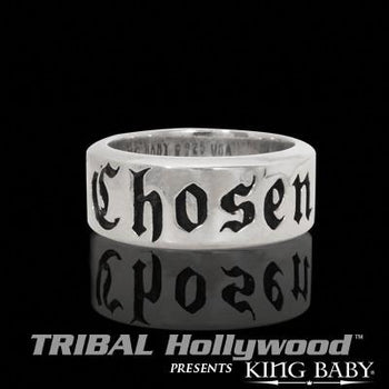 CHOSEN Sterling Silver King Baby Mens Ring