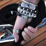 CHOSEN Sterling Silver King Baby Mens Ring