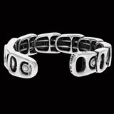 King Baby POP TOP LAYERED CUFF Silver Beer Tab Mens Link Bracelet