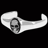 MANIAC SKULL CUFF Bracelet for Men in Sterling Silver by King Baby