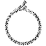 INFINITY LINK Sterling Silver Mens Bracelet by King Baby