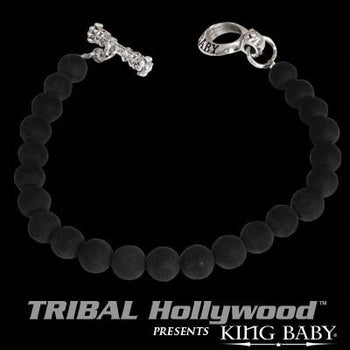 BLACK ONYX Beaded Bracelet by King Baby Studio