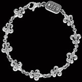 FLEUR-DE-LYS LINK BRACELET for Men in Sterling Silver by King Baby