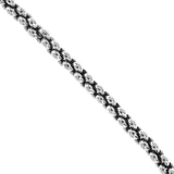 INFINITY LINK Sterling Silver Mens Necklace Chain by King Baby - Close-up