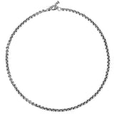 INFINITY LINK Sterling Silver Mens Necklace Chain by King Baby - Full View