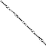 PAPERCLIP LINK SMALL Mens Necklace Chain in Sterling Silver by King Baby - Close-up