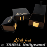 HAMMERED GOLD CELTIC CROSS Extra Small Chain Pendant by Keith Jack