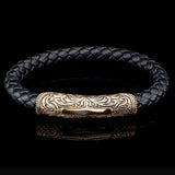 William Henry MILAN BRONZE Braided Leather Bracelet for Men