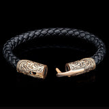 William Henry MILAN BRONZE Braided Leather Bracelet for Men