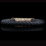 William Henry MILAN BRONZE Braided Leather Bracelet for Men