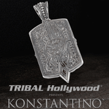 Konstantino ALEXANDER COIN DOGTAG in Silver & Copper w/ Gold Arrowhead