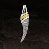Konstantino ORION HORN Bronze and Sterling Silver Mens Pendant - Front View