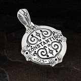 Konstantino ORION SHIELD Bronze and Sterling Silver Mens Pendant - Back Side